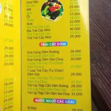 Thực đơn- Cây Si Cafe - Phạm Văn Đồng