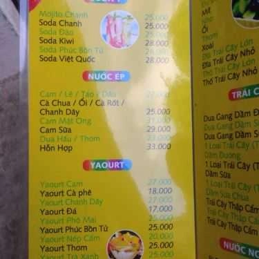 Thực đơn- Cây Si Cafe - Phạm Văn Đồng