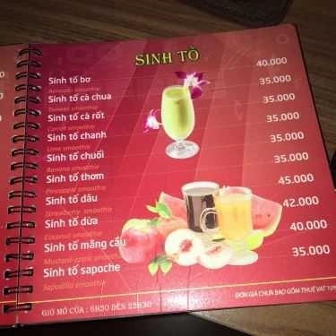 Thực đơn- CHB Cafe