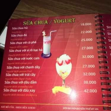 Thực đơn- CHB Cafe
