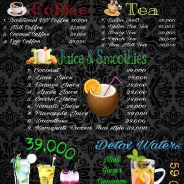 Thực đơn- Cafe Coco Bana Ice Cream