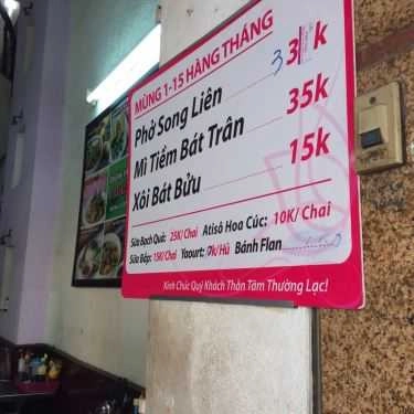 Thực đơn- Quán Ăn Điểm Tâm Chay Song Liên