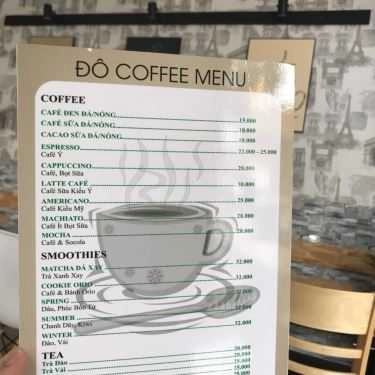 Thực đơn- Đô Coffee & Tea