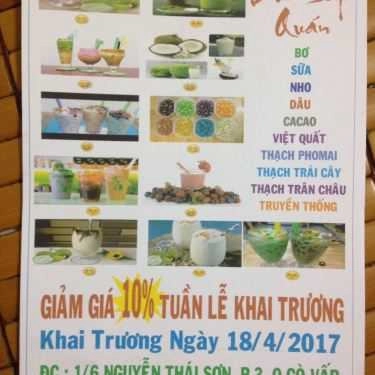 Thực đơn- Ăn vặt Dừa Sáp - Trà Sữa & Sinh Tố