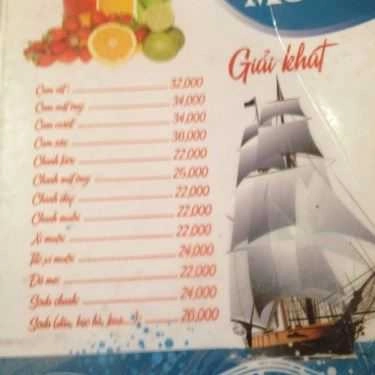 Thực đơn- HD May Cafe - Sư Vạn Hạnh