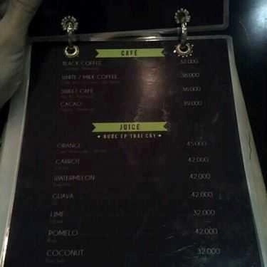 Thực đơn- Hoa Hồng Cafe
