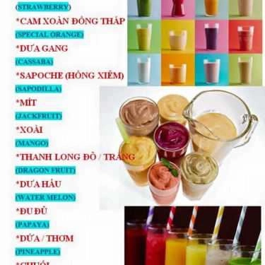 Thực đơn- Ăn vặt Hoa Trái Việt - Buffet Trái Cây Sạch - Bạch Đằng