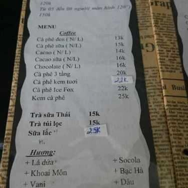 Thực đơn- Ice Fox Cafe - Phim 3D