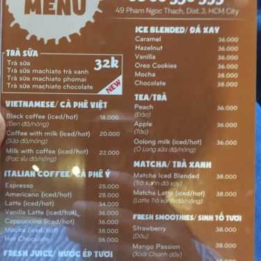 Thực đơn- Icoffee