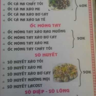 Thực đơn- Khói Lửa Beer Pub - Quán Nhậu