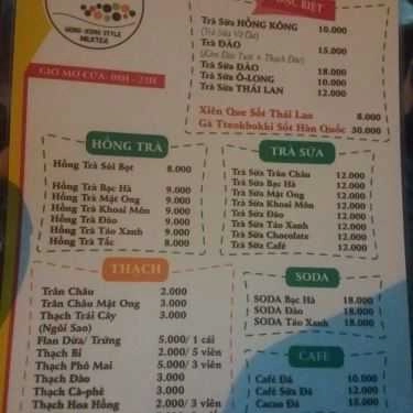 Thực đơn- Ăn vặt Kim's Milktea - Trần Quý