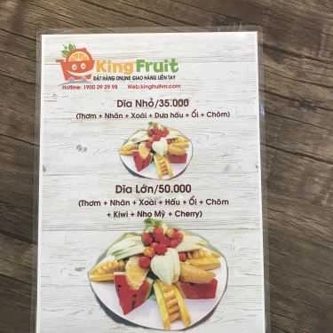Thực đơn- Cafe King Fruit - Trái Cây, Nước Ép & Đồ Ăn Vặt