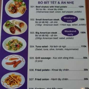 Thực đơn- La Mia Cafe