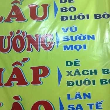 Thực đơn- Quán Nhậu Như Ý - Lẩu Bò & Nướng