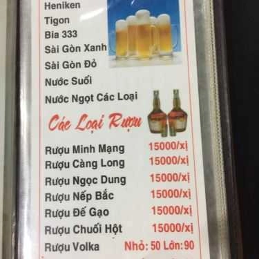 Thực đơn- Quán Nhậu Như Ý - Lẩu Bò & Nướng
