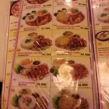Thực đơn- Cafe Long Monaco - Cộng Hòa