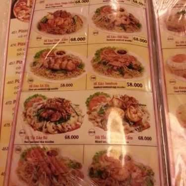 Thực đơn- Cafe Long Monaco - Cộng Hòa