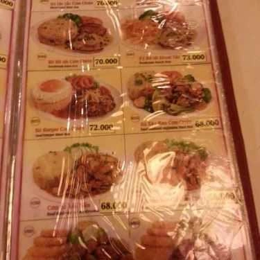 Thực đơn- Cafe Long Monaco - Cộng Hòa