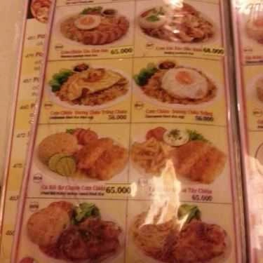 Thực đơn- Cafe Long Monaco - Cộng Hòa