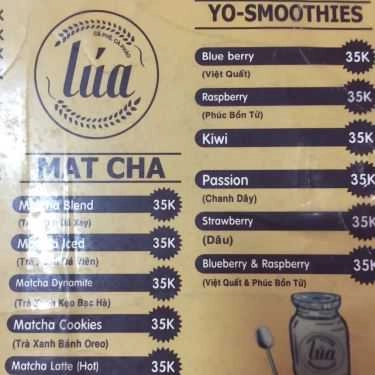 Thực đơn- Lúa Coffee
