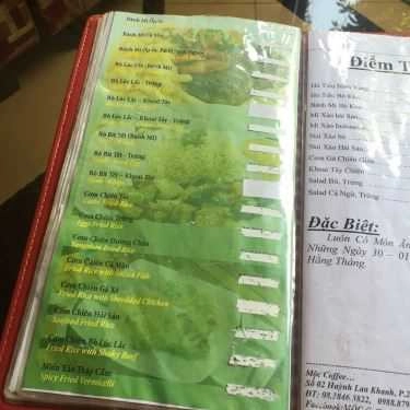 Thực đơn- Mộc Cafe - Huỳnh Lan Khanh