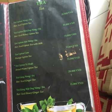 Thực đơn- Mộc Cafe - Huỳnh Lan Khanh