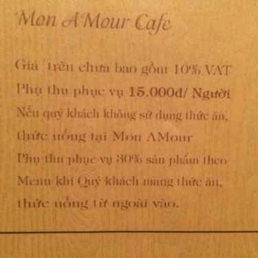 Tổng hợp- Mon Amour - Cafe & Kem