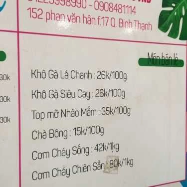 Thực đơn- Mr.M - Ăn Vặt Nhà Làm