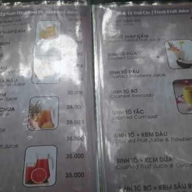 Thực đơn- Nam Hy Cafe