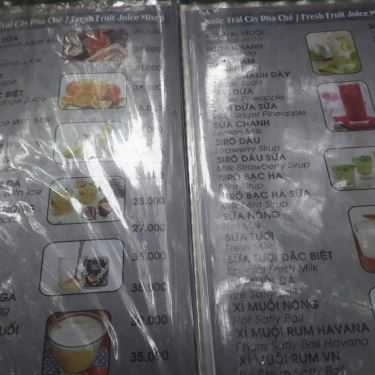 Thực đơn- Nam Hy Cafe