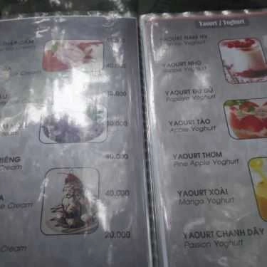 Thực đơn- Nam Hy Cafe