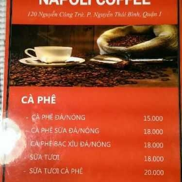 Thực đơn- Napoli N1 Coffee - Nguyễn Công Trứ