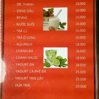 Thực đơn- Napoli N1 Coffee - Nguyễn Công Trứ