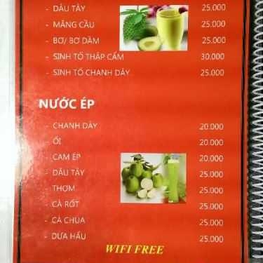 Thực đơn- Napoli N1 Coffee - Nguyễn Công Trứ
