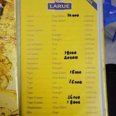 Thực đơn- Quán Nhậu Ốc Hihi 22