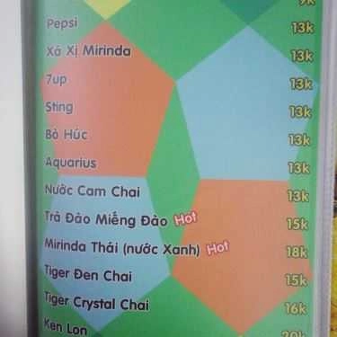 Thực đơn- Quán Nhậu Ốc Hihi 22