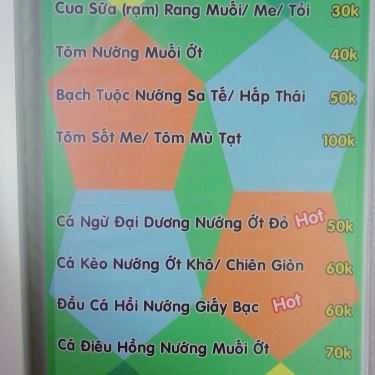 Thực đơn- Quán Nhậu Ốc Hihi 22