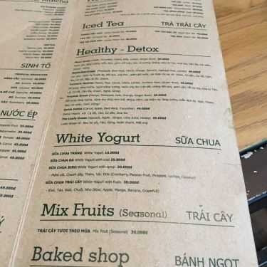 Thực đơn- Panini & Leafy Green Cafe