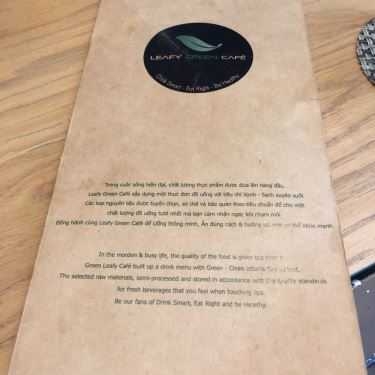 Thực đơn- Panini & Leafy Green Cafe