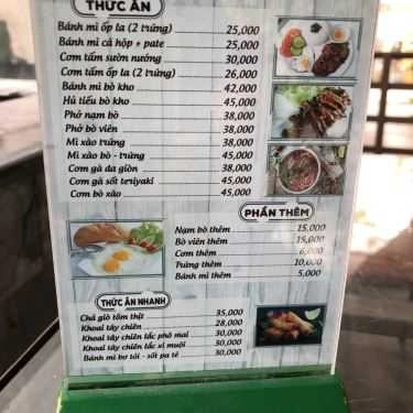 Thực đơn- Patio - Coffee & Foods