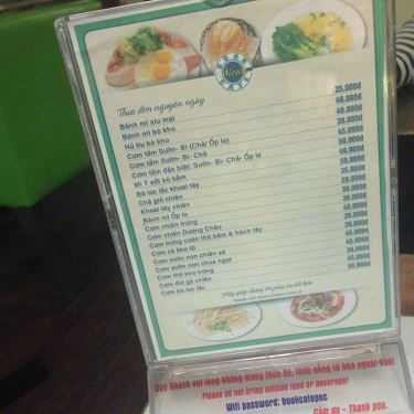 Thực đơn- PNC Book Cafe - Nguyễn Oanh