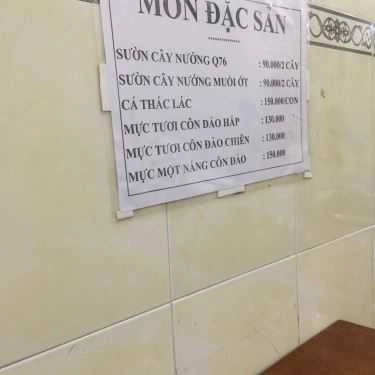 Thực đơn- Quán Nhậu 76 - Quán Ăn Gia Đình