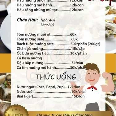 Thực đơn- Ăn vặt Quán Ốc Bình Dân - Hàu Nướng & Tôm Nướng