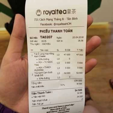 Tổng hợp- Cafe Royaltea Vietnam - Cách Mạng Tháng 8
