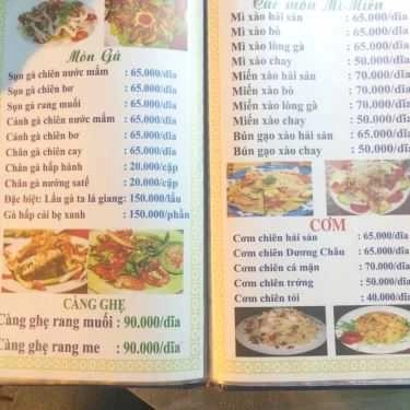 Thực đơn- Quán Nhậu Sóc Sun - Lẩu & Ốc