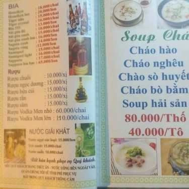 Thực đơn- Quán Nhậu Sóc Sun - Lẩu & Ốc
