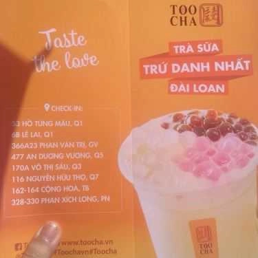 Tổng hợp- Cafe Toocha Việt Nam - Trà Sữa Chánh Tông Đài Loan - Phan Văn Trị
