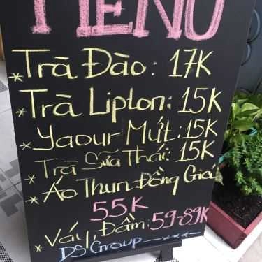 Thực đơn- Cafe Trà Đào & Yaourt Đá