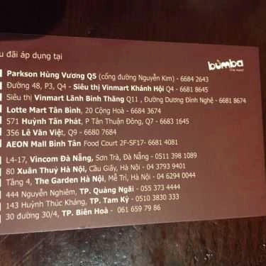 Tổng hợp- Cafe Trà Sữa Bumba - AEON Mall Bình Tân
