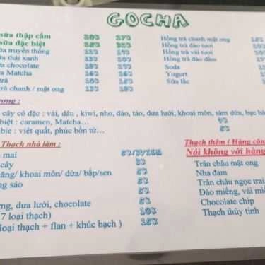 Tổng hợp- Ăn vặt Trà Sữa Gocha